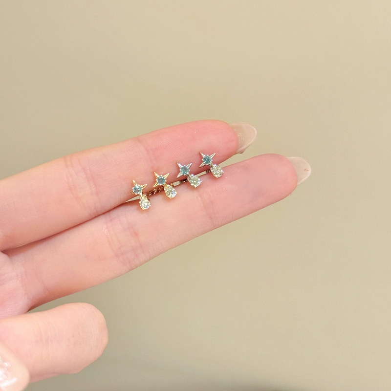 Mini Star Zircon Earrings